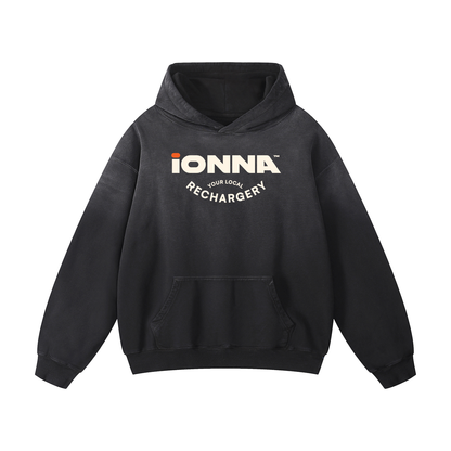 Your Local Rechargery - Heavyweight Sunfade Hoodie