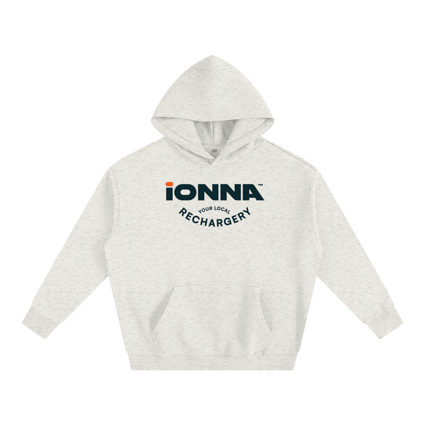 Your Local Rechargery - Loose Fit Fleeced Hoodie