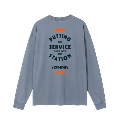 Service Station - Vintage Long Sleeve T-Shirt
