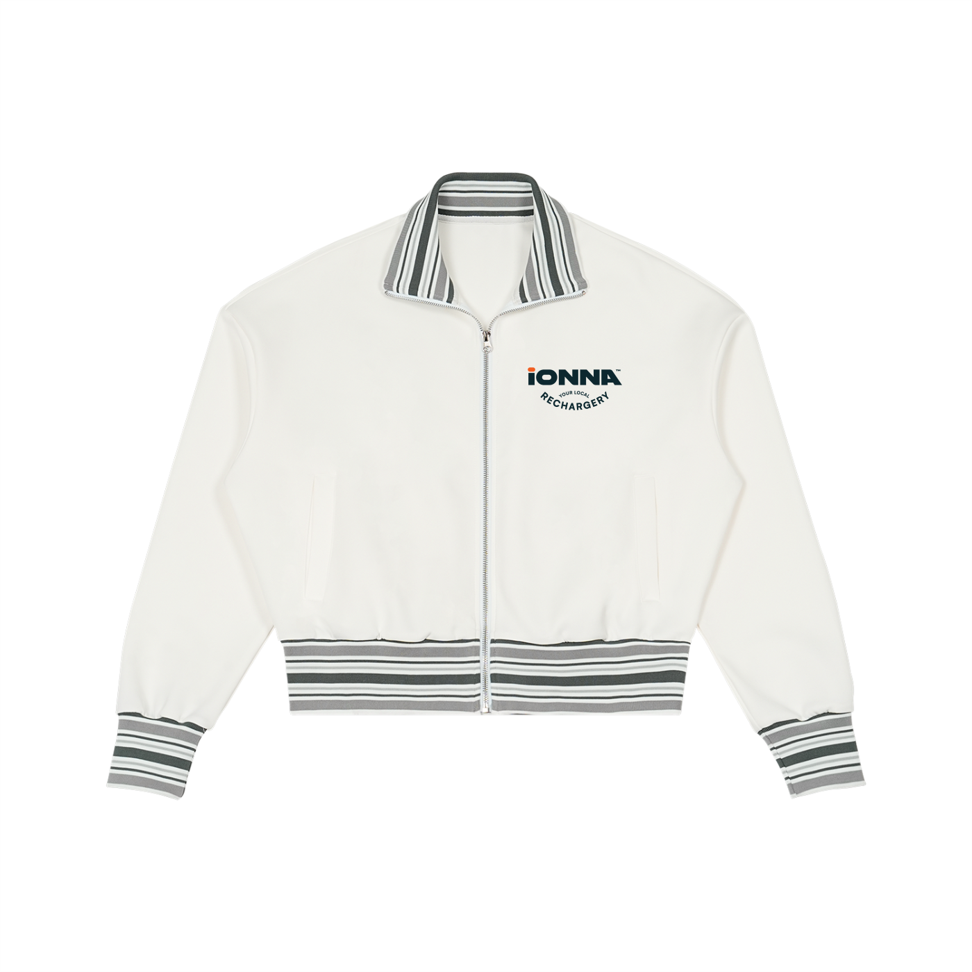 Your Local Rechargery - Striped Collar Jacket